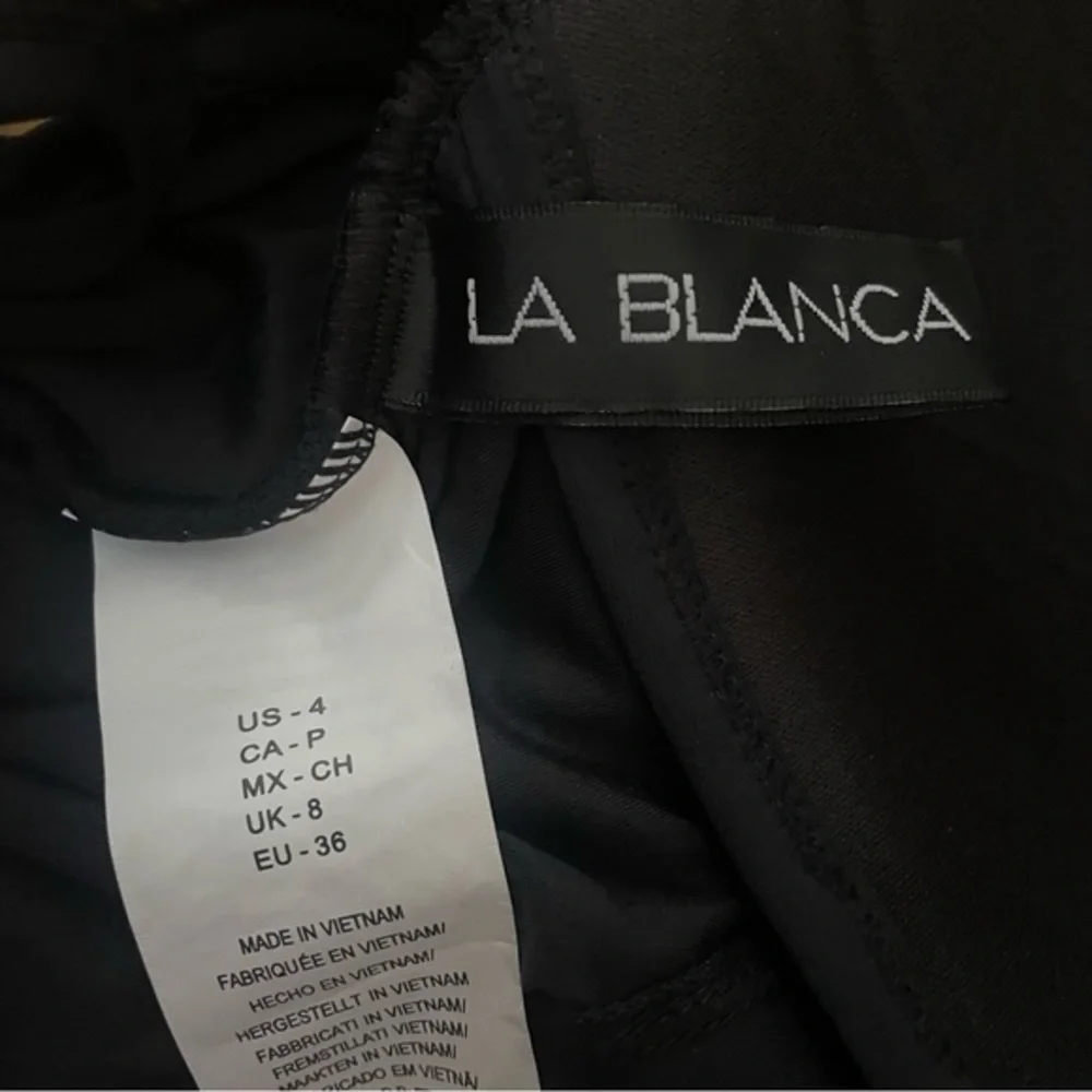 La Blanca Black One Piece Size 4 - Picture 6 of 7